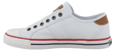 Produktbild von Mustang Damen Sneaker Ziernähte Slipper Gummizug 26M0242008, Größe:40 EU, Farbe:Weiß