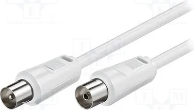 Image de 1 câble de 1,5 mètre, connecteur Kobuchse de 9,5 mm, connecteur de 9,5 mm, câble de connexion Ko 75Ω (référence 11510)