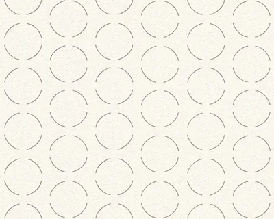 Imagen del producto de Papel tapiz Architects Paper, serie Circles, diseño de F.A. Porsche, color blanco metálico, dimensiones: 10,05 m x 0,53 m, código de producto: 960642