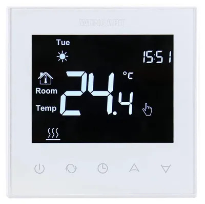 Image de Thermostat intelligent noir WG505 (16A), écran tactile LCD