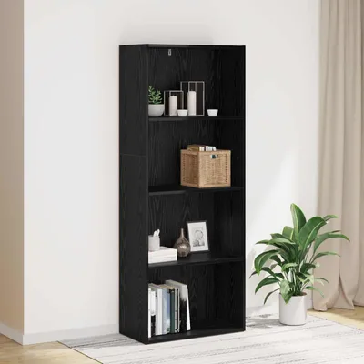 Image de Maison Exclusive - Meuble de rangement indépendant aspect chêne noir 60 x 30 x 151,5 cm