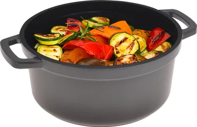 Produktbild von KAMILLE Topf LUIS Aluminiumtopf 2,5 l Induktion Kochtopf mit Deckel