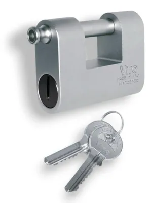 Image de Cadenas blindé en acier cémenté anti-effraction VIRO MONOLITH - 87 mm
