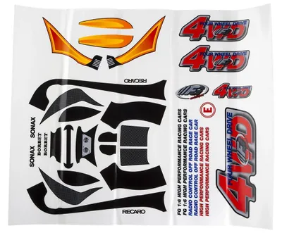 Obrázok produktu pre Model nálepky pre Baja Buggy 4WD RTR, sada