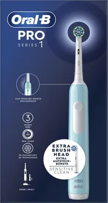 Obrázek produktu pro Elektrický zubní kartáček Pro1 tyrkysový + další náplň