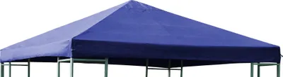 Produktbild von DEGAMO Pavillondach Dachplane Ersatzdach für Metall- und Alupavillon 3x3 Meter dunkelblau, wasserdicht PVC-beschichtet