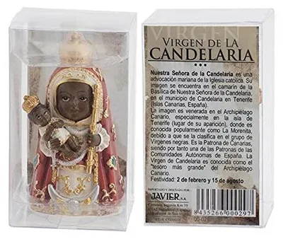 Image de REGALOS LLUNA, lampe de table pour enfants "Jungfrau", 9 cm, en céramique, multicolore, porte-bougie