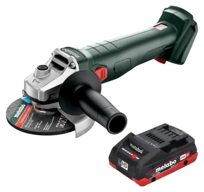 Productafbeelding van Metabo W 18 7-125 accu-haakse slijper 18 V 125 mm + 1x LiHD-accu 4,0 Ah - zonder oplader
