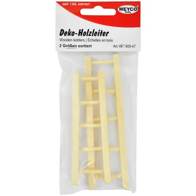 Zdjęcie produktu dla Dekoracyjna drewniana drabinka   2 różne rozmiary  długość 10/12 cm  do rękodzieła