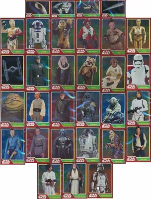 Produktbild von TOPPS - Spar 7 - Star Wars - Journey to Star Wars - ALLE 31 Spiegelfolienkarten - Deutsch