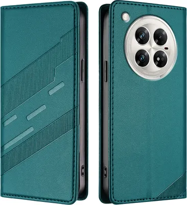 Produktbild von Hülle für Infinix Zero 40 4G / Zero 40 5G, Kunstleder Brieftaschen Handyhülle mit Kartenfach und Standfunktion Grün