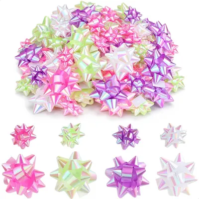 Productafbeelding van Geschenkstrikken - Set van 120 - 3 cm en 5 cm strikken - Zelfklevende