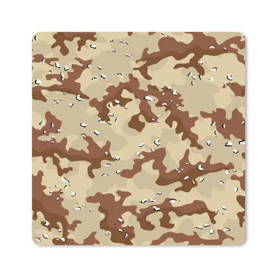 Produktbild von MuchoWow® Mauspad Mousepad Camouflage - Wüste - Muster 30x30 cm - Mousepads - Maus Mat - Pad - Mausunterlage - Gaming