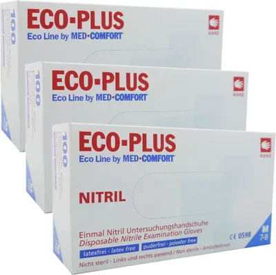 Produktbild von Eco-Plus - Nitril-Untersuchungshandschuh - M - 100 Stk.
