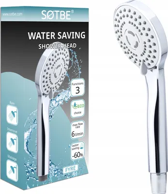 Produktbild von Duschkopf mit 3 Wassersparmodi ANTI CALC