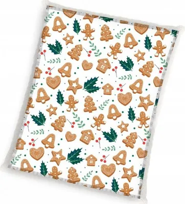 Produktbild von Supersoft Weihnachtsdecke 150/200cm Lebkuchen, KNL233018