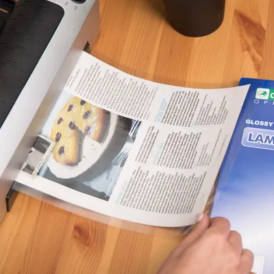 Zdjęcie produktu dla 100 szt. folii do laminowania błyszczących, kieszonki do laminowania A3, 80 mikronów