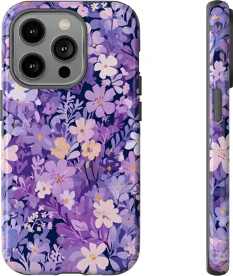 Produktbild von Blütenpracht in Violett – Hülle Kompatibel mit iPhone 14 Pro