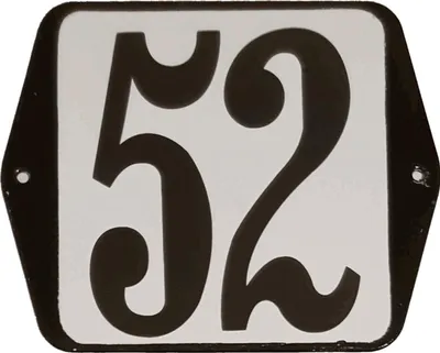 Produktbild von Hausnummer Standard 52 - Warentuin mix