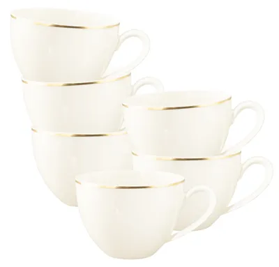 Produktbild von Seltmann Weiden Savona Milchkaffeetasse 340 ml Goldlinie 6er Set