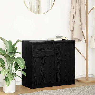 Obrázek produktu pro vidaXL Příborník se zásuvkou vzhled černý dub 71x35x65 cm