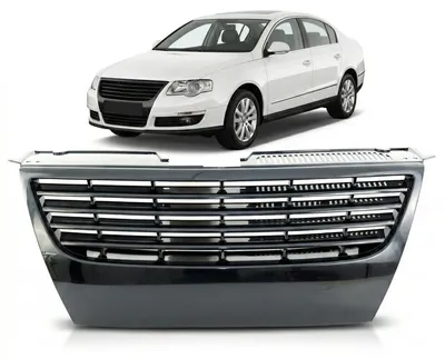 Produktbild von Kühlergrill ohne Emblem Schwarz passend für VW Passat B6 3C 2005-2011