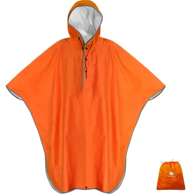 Productafbeelding van Regenponcho regenjas poncho - Lichtgewicht - Opvouwbaar - Waterdicht voor volwassenen