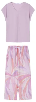 Productafbeelding van Women'secret dames capri pyjama, model Daily Pastels, donkerpaars, maat XS