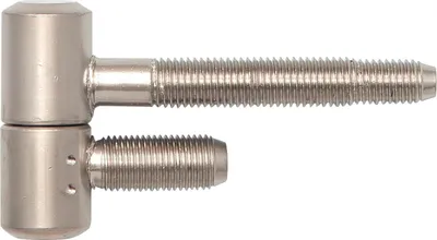 Produktbild von SOLIDO Stahlzargenband 2-tlg. mit Zylinderkopf, 16 mm, Stahl vernickelt matt