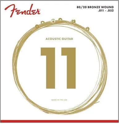 Zdjęcie produktu dla Fender 80/20 Bronze 70 CL 11-52 Struny do gitary akustycznej