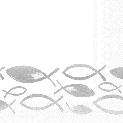 Produktbild von JOYFUL FISH grey Cocktail-Servietten C 999545