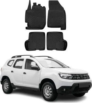 Produktbild von 2017-2024 Dacia Duster Fußmatten TPE Schwarz 4 tlg