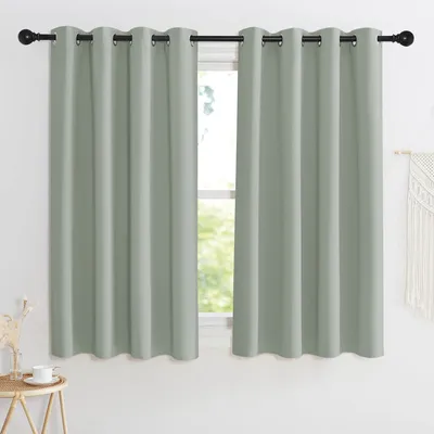 Productafbeelding van Verduisterende gordijnen, saliegroen, set van 2, 145 x 140 cm
