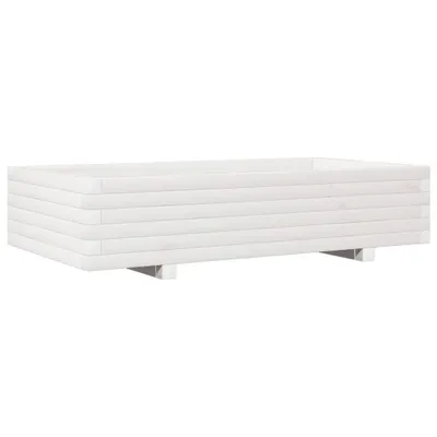 Zdjęcie produktu dla vidaXL Sadzarka biała 110x60x26,5 cm lite drewno sosnowe
