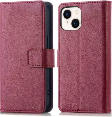 Zdjęcie produktu dla imoshion Luxe Bookcase for de Apple iPhone 15 - Bordeaux