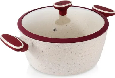 Obrázok produktu pre Granitový hrniec so sklenenou pokrievkou TERRESTRIAL 26 cm, 5,2 l