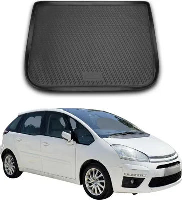 Image de Tapis de coffre pour Citroen C4 Picasso 2006-2013 Caoutchouc TPE