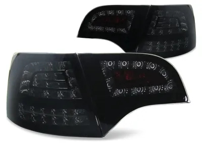 Produktbild von Original JOM VOLL LED Rückleuchten Schwarz Smoke SET für Audi A4 8E B7 Avant