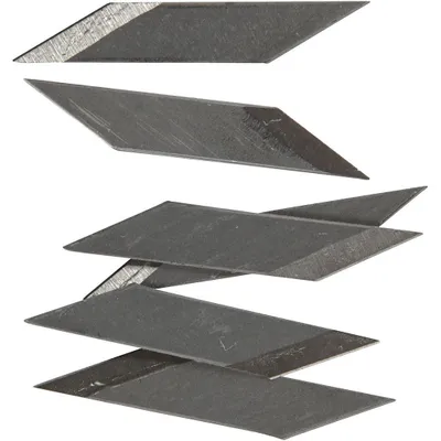 Produktbild von Ersatzklingen für Bastelmesser , B 3 mm, 50 Stk/ 1 Pck [HOB-11604]