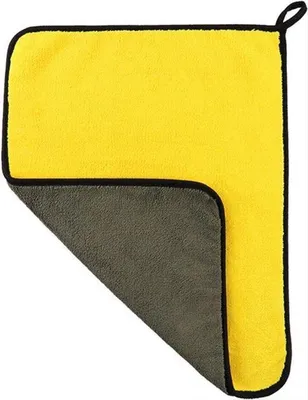Produktbild von CHPN – Mikrofasertuch – Mikrofaser-Autotuch – Auto-Reinigungstuch – Reinigungstuch für Auto – Mikrofasertuch – Trockentuch – 60/30 cm – Grau/Gelb