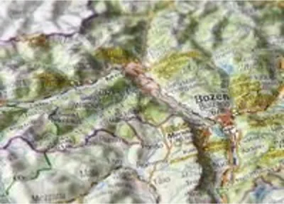 Produktbild von Reliefpostkarte Südtirol