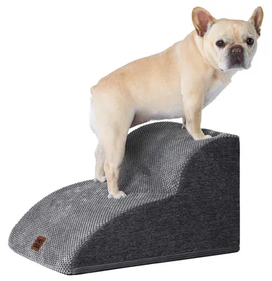 Produktbild von Hundetreppe 2 Stufen 30 cm Hoch Dunkelgrau 40x50x30cm