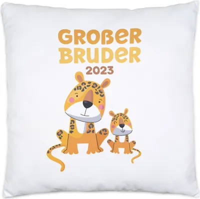 Produktbild von Großer Bruder 2023 Kissen Löwen Liebe Brüder Liebe Bruderliebe Family Geborgenheit Zusammenhalt Retter