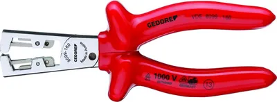 Produktbild von GEDORE VDE 8099-160 VDE-Abisolierzange STRIP-FIX mit Tauchisolierung 160 mm, 6709600