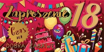 Obrázek produktu pro Pozvánka na 18. narozeniny Z166 (5 kusů) - AbCard