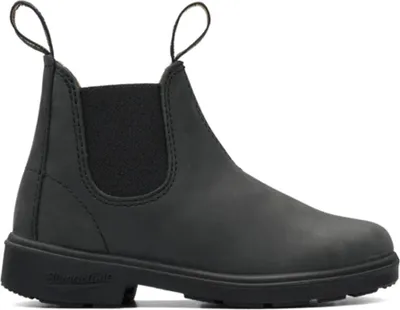 Produktbild von Kaufen Sie den Blundstone 1325 Schwarz bei Kicksshop. Robuster schwarzer Chelsea-Stiefel für Kinder mit komfortablem Design und stabiler Sohle.