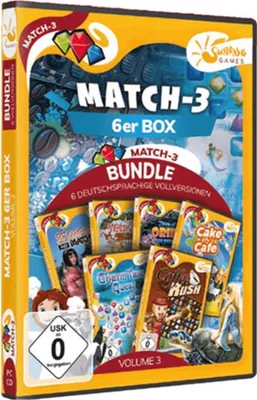 Produktbild von Match 3 6-er Box Vol. 3 PC SUNRISE