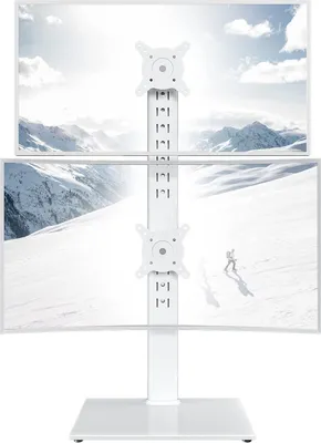 Produktbild von Doppelte Monitorhalterung für 13-34 Zoll Bildschirme, ergonomisch, verstellbar und platzsparend