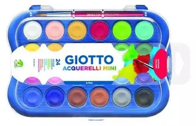 Immagine prodotto di Colori ad acquerello in pastiglie 24 colori GIOTTO