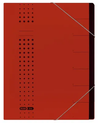Productafbeelding van Elba 400002024 Ordner, elegant - 7 compartimenten, A4, karton (RC), 450 g/m², rood